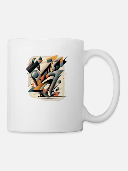Géométrie abstraite - Mug blanc - blanc