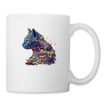 Vector Hauskatze für Kitten- und Katzenfreunde - Tasse - Weiß - Rechts