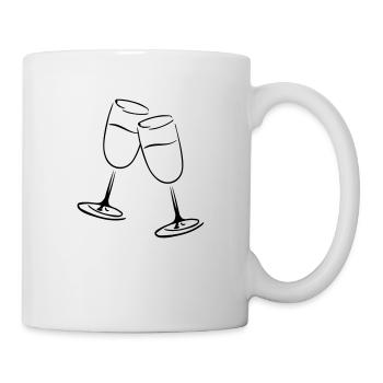sekt gläser - Tasse - Weiß - Rechts