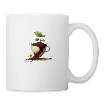 Der schlichte Becher - Tasse - Weiß - Rechts