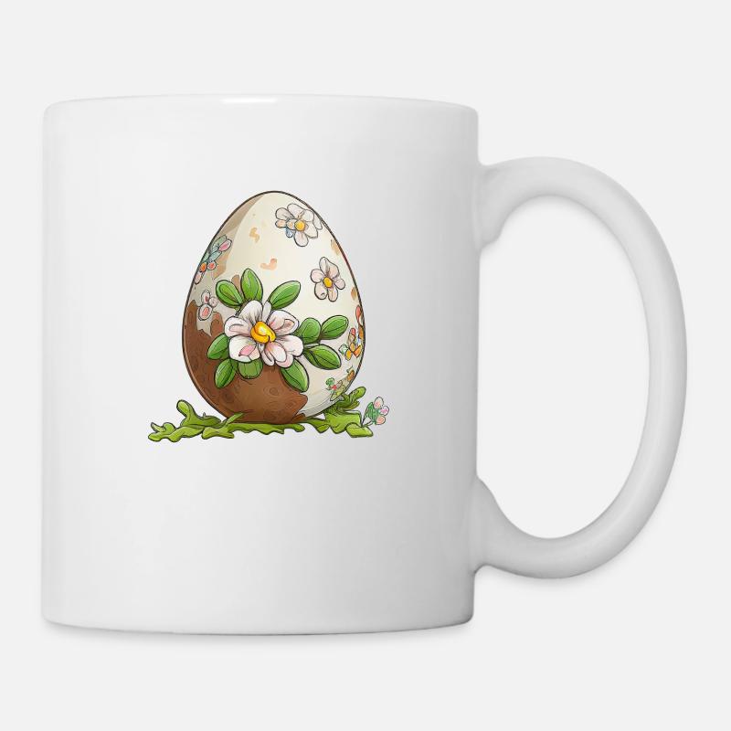 Joli œuf de bébé design pour Pâques et le printemps - Mug blanc - blanc