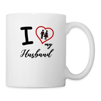 J’aime mon mari - Mug blanc - blanc - Droite