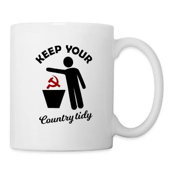 Proverbes capitalistes - Mug blanc - blanc - Droite