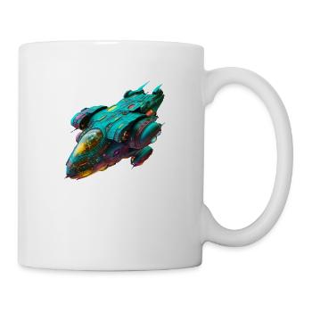 Vaisseau spatial - Mug blanc - blanc - Droite