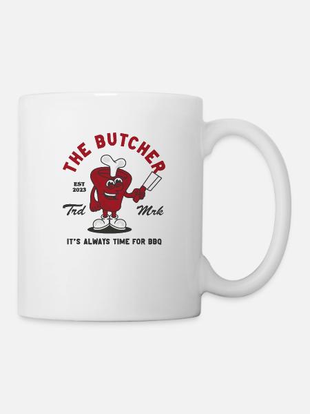 the butcher - Tasse - Weiß