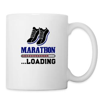 marathon loading - Tasse - Weiß - Rechts