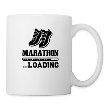 marathon loading - Tasse - Weiß - Rechts