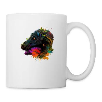 Velociraptor Dino spiritual gift - Mug - white - Right