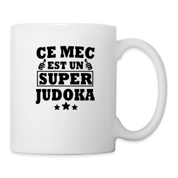 ce mec est un super judoka / humour judo - Mug blanc - blanc - Droite