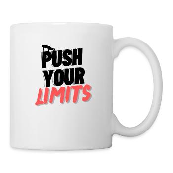 Push your limit musculation fitness - Mug blanc - blanc - Droite