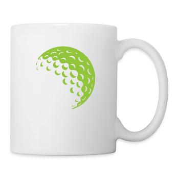 Golfball - Tasse - Weiß - Rechts