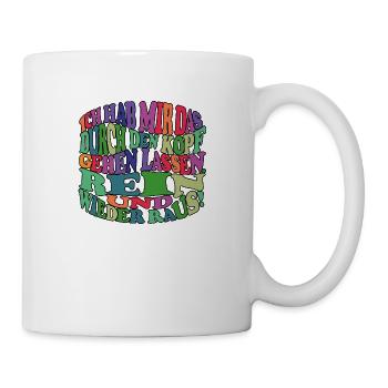 witziges Nicht-Nachdenken-Design / lustige Sprüche - Tasse - Weiß - Rechts