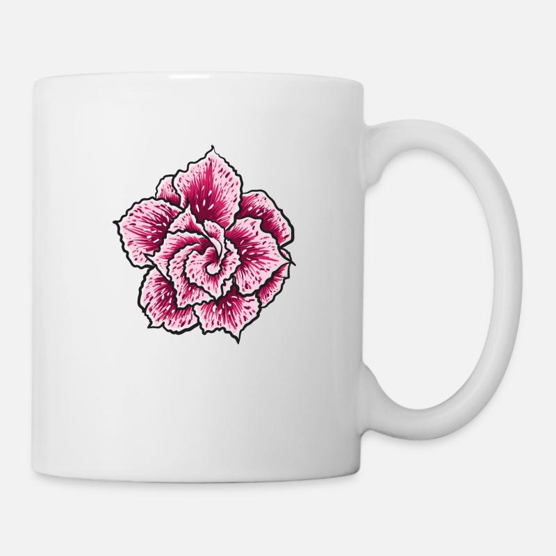 Blume - Tasse - Weiß