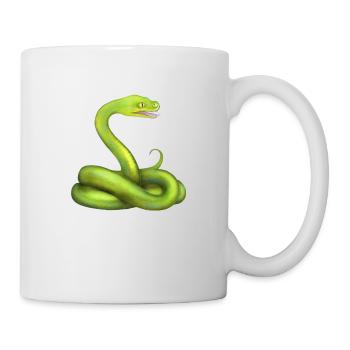 The Green Python Snake Jungle Animal - Mug - white - Right