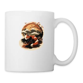Roter Panda 8 - Tasse - Weiß - Rechts