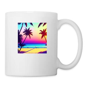 Retro Beach 80s - Mug - white - Right