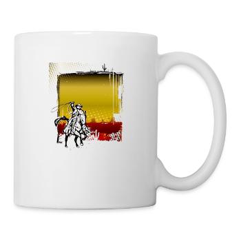 Cowboy Lustiger Cowboyhut Wild Western Country - Tasse - Weiß - Rechts