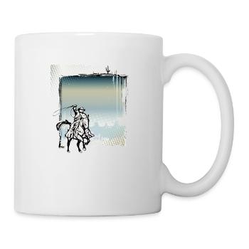 Cowboy Lustiger Cowboyhut Wild Western Country - Tasse - Weiß - Rechts