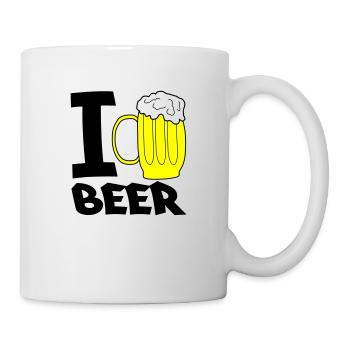 i love beer - Mug - white - Right