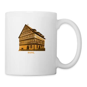 Suhl Heinrichs Rathaus Fachwerk Thüringen - Mug - white - Right