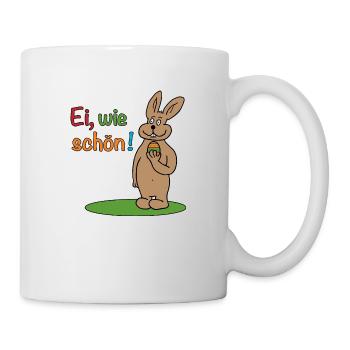 "Ei, wie schön!" Design von Tamino - Tasse - Weiß - Rechts