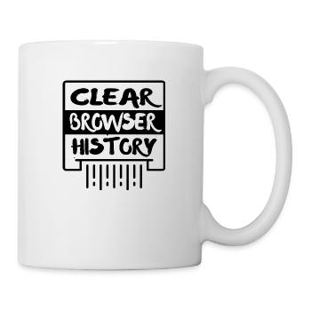 Clear Browser History - Mug - white - Right