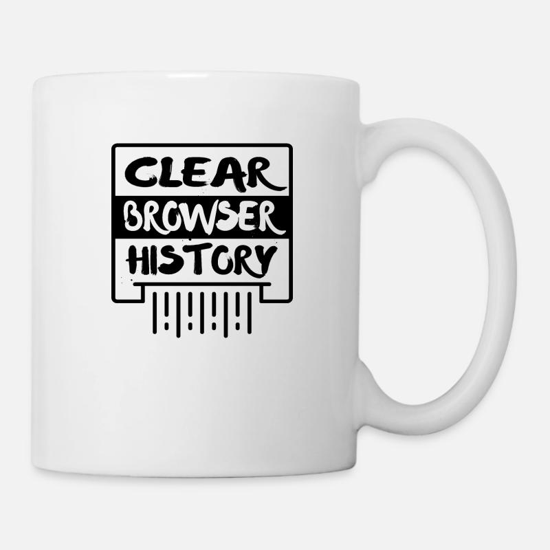 Browserverlauf löschen - Tasse - Weiß