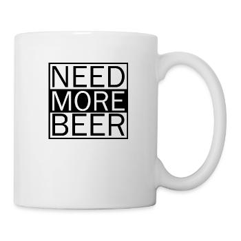 Lustiger Bier Spruch Geschenkidee Party - Tasse - Weiß - Rechts