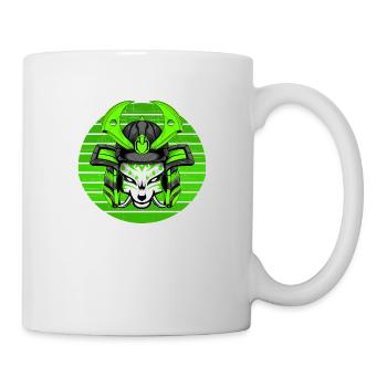 Kitsun Vaporwave Japanese Kami Vaporwave Kitsune - Mug - white - Right