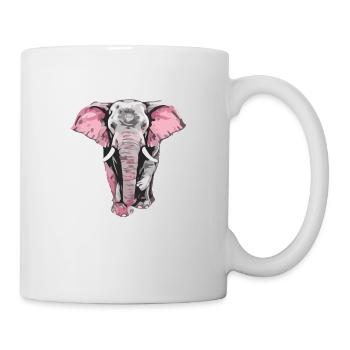 Hako l éléphant - Mug blanc - blanc - Droite