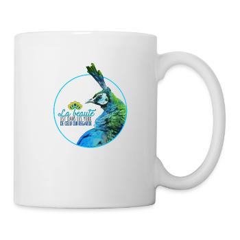 Paon - Mug blanc - blanc - Droite
