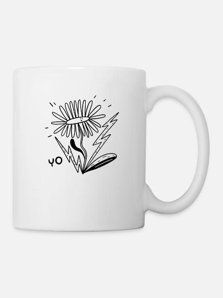 Fleur Electrique - Mug blanc - blanc