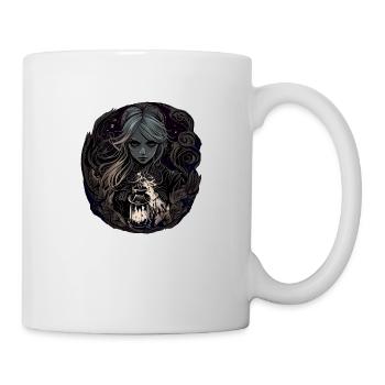 Gloomy Beautiful Witch / Wicca - Mug - white - Right