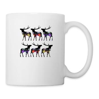 Hirsch - Tasse - Weiß - Rechts