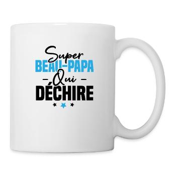 Super beau papa qui déchire - Mug blanc - blanc - Droite