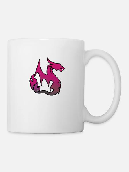 Dragon Rose - Mug blanc - blanc