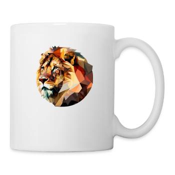 Vector Lion's Head Profile Gift - Mug - white - Right