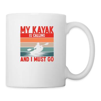 Kayak Wassersport - Tasse - Weiß - Rechts