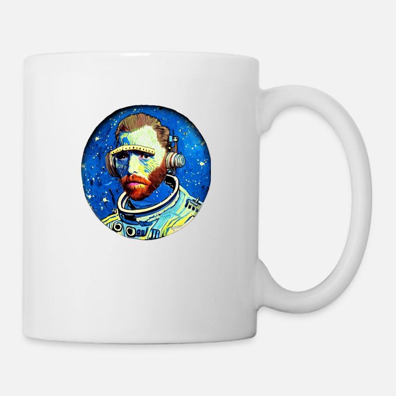 Van Gogh Astronaut - Mug - white