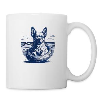 Dog in an egg - Mug - white - Right