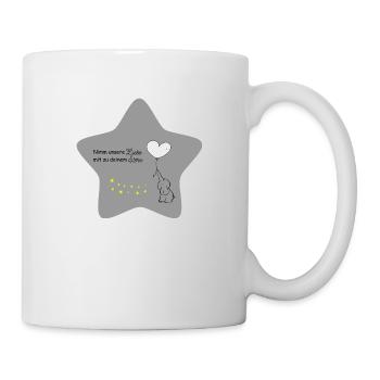 Nimm unsere Liebe mit zu deinem Stern - Tasse - Weiß - Rechts