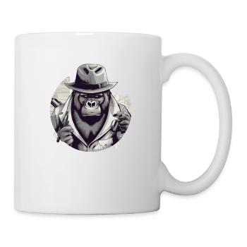 Der Gorilla - Tasse - Weiß - Rechts