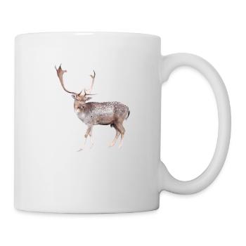 Hirsch - Tasse - Weiß - Rechts