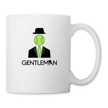 Tennis Match Balle Raquette de Tennis « Tennis Gentleman » - Mug blanc - blanc - Droite