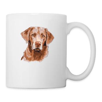 Chesapeake Bay Retriever - Tasse - Weiß - Rechts