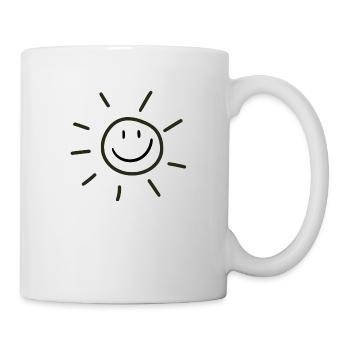 Sonne mit lächeln - Tasse - Weiß - Rechts