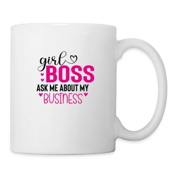 Girl Boss Ask Me About My Business - Mug - white - Right