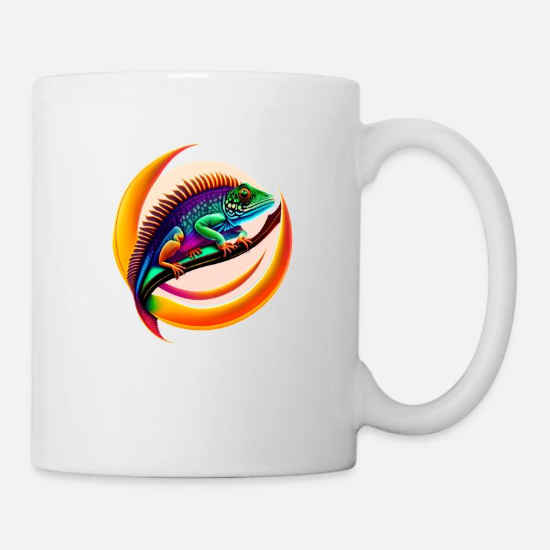 Chamäleon - Tasse - Weiß