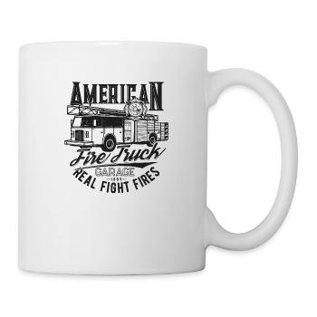 American Fire Truck a - Tasse - Weiß - Rechts