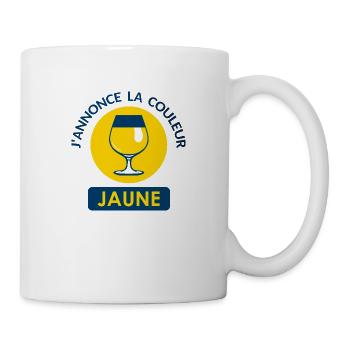annonce couleur jaune ricar apero alcool humour 30 - Mug blanc - blanc - Droite